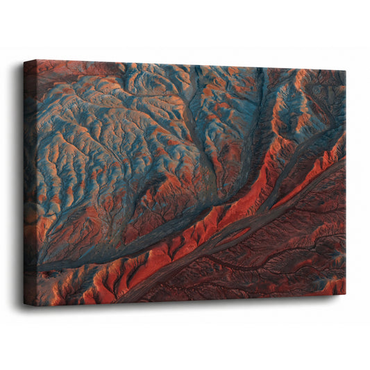 Crimson Canyon - Fine Art Giclee Print on Gallery Wrapped Canvas, 15" x 20"