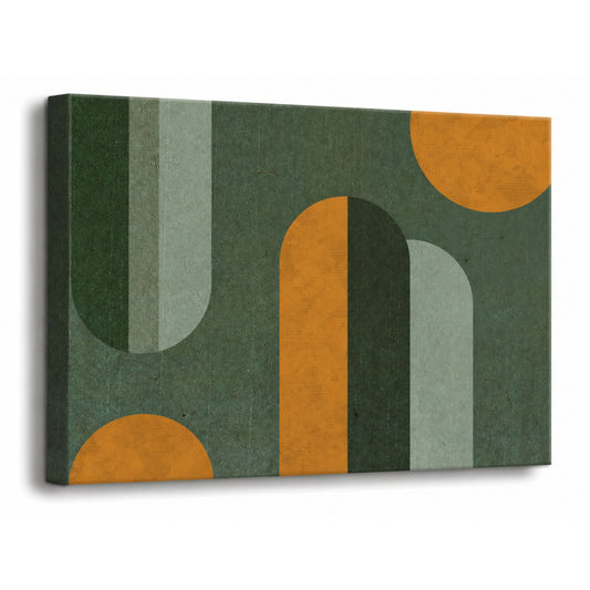 Retro Geometry - Fine Art Giclee Print on Gallery Wrapped Canvas, 15" x 20"