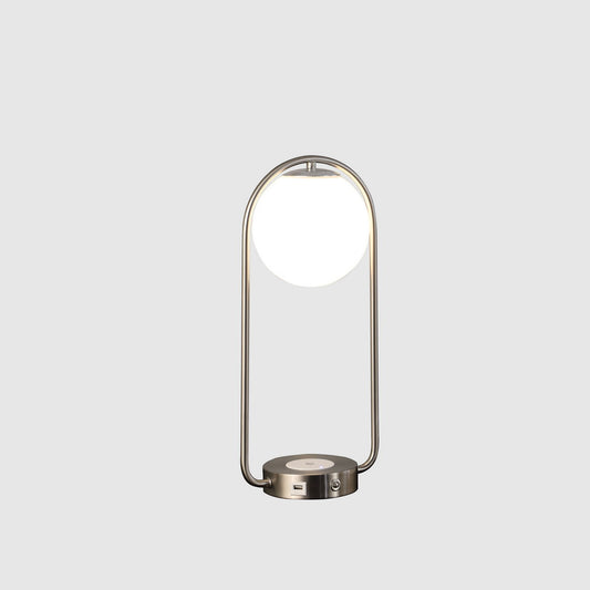 19.25-Inch-Long Neilsen Retro Table Lamp w/ Charging Station and USB Port