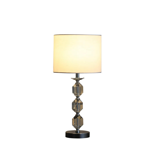 21" In Tilli Hexagonal Prism Crystal Orb Table Lamp