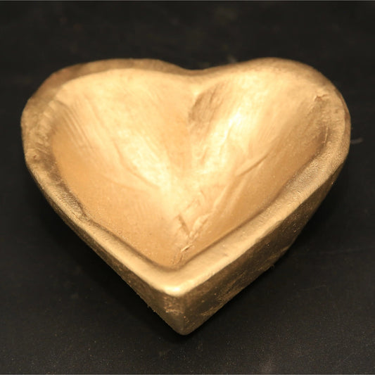 Sweet Heart Dough Bowl, Gold