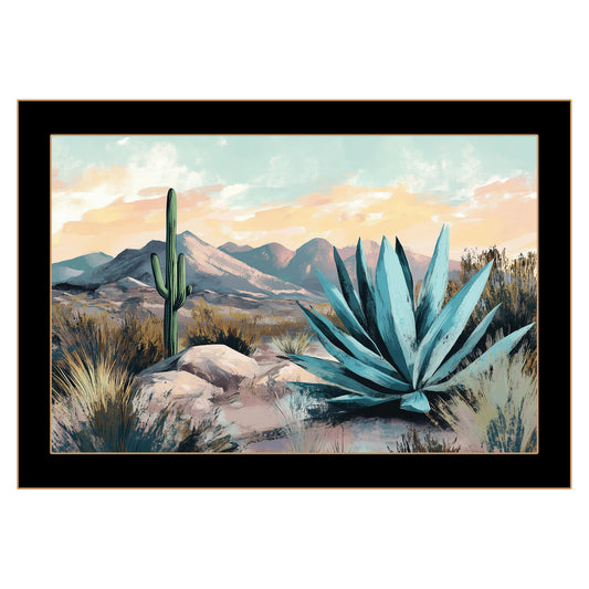 "Desert Sunset" by Heidi Kuntz, Ready to Hang Framed Print, Black Frame