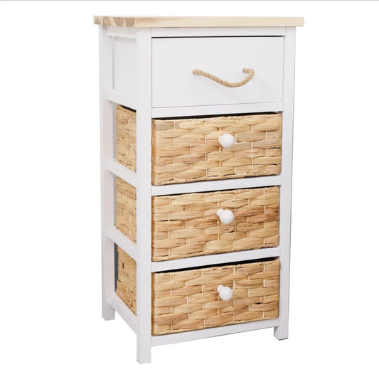 MDF/Wood Cabinet with water hyacinth/wood drawers