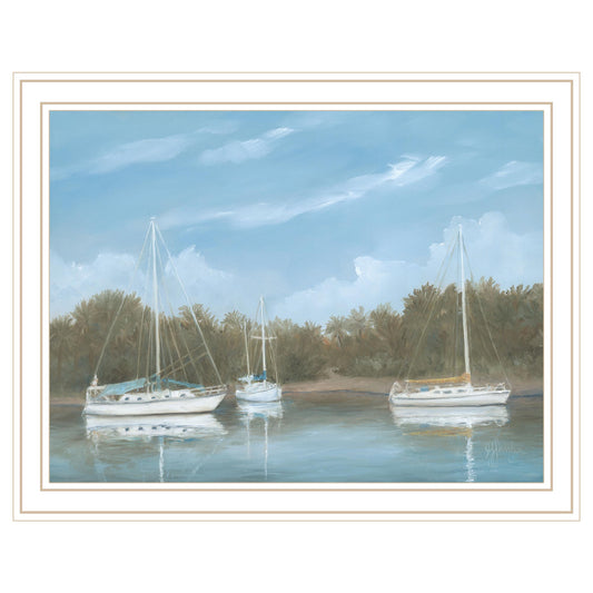 "Safe Harbor" by Georgia Janiesse , Ready to Hang Framed Print, White Frame