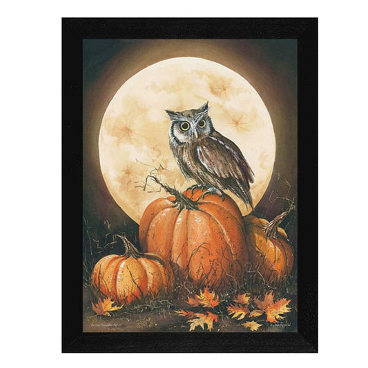 In the Pumpkin Patch Framed Wall Art for Living Room, Home Wall Decor By John Rossini, Black Frame