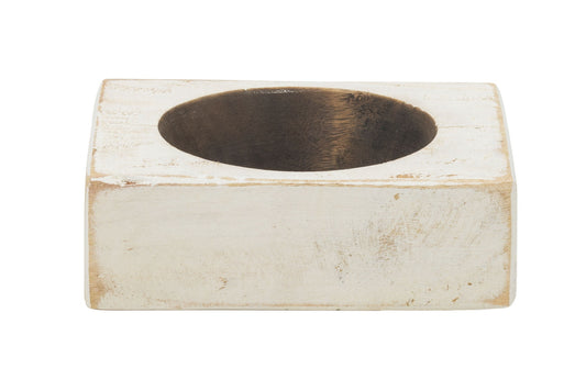 Luxury Living Furniture 1 Hole Cheese Mold White Candle Holder, Wooden Candlestick holders, Candle Holders for Table Centrepieces, Candle Sticks Holder DŽcor