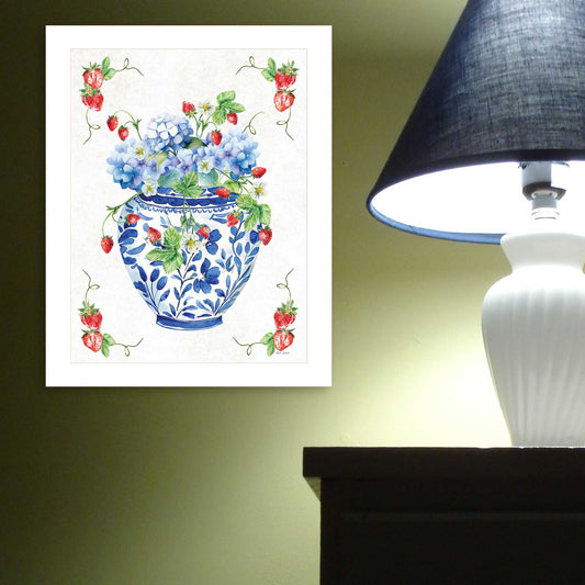 "Touch of Sweetness" by Nicole DeCamp , Ready to Hang Framed Print, White Frame