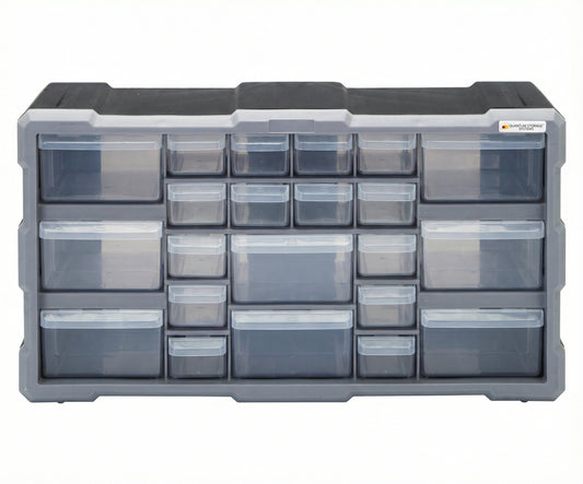 PDC-22BK 22 Drawers Cabinet Part Organizer 10 H x 20 W x 7 D