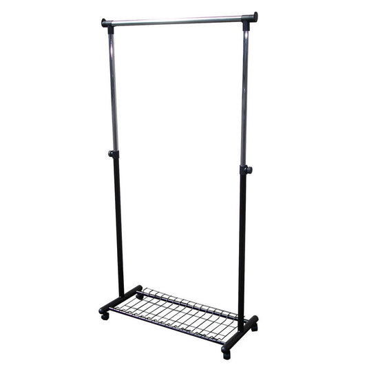 66" Tall Metal Coat Rack with Black finish