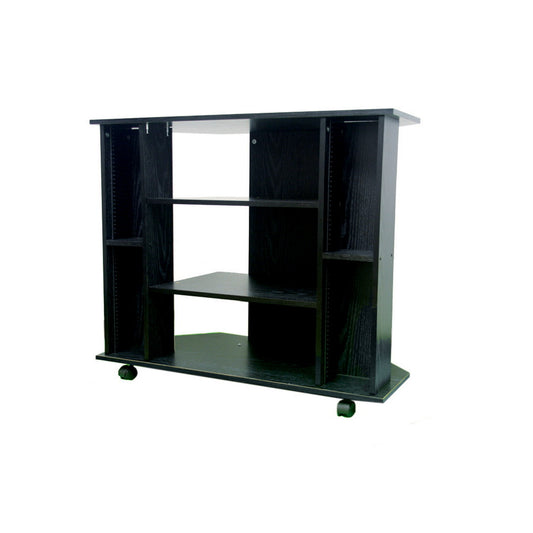 35" x 30" Wooden TV Stand, Black finish