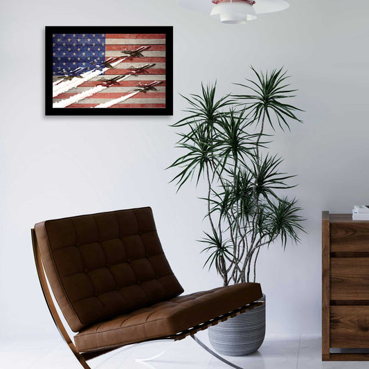 "Wings of Freedom I" by Stellar Design Studio, Ready to Hang Framed Print, Black Frame