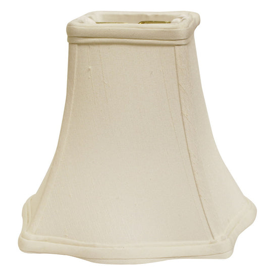 Slant Fancy Square Softback Lampshade with Washer Fitter, White