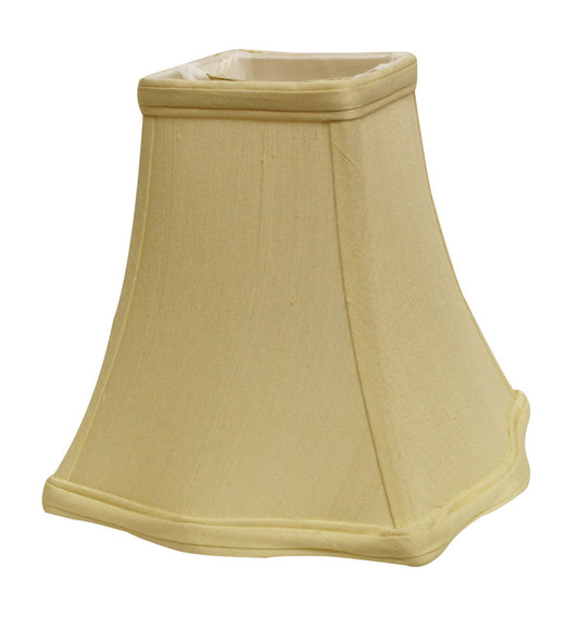 Slant Fancy Square Softback Lampshade with Washer Fitter, Antique White