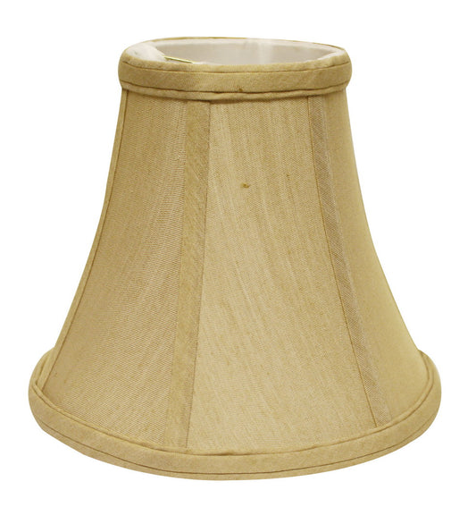 Slant Bell Softback Lampshade with Bulb Clip, Tan
