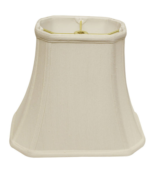 Rectangle Bell Softback Lampshade with Washer Fitter, White, 9"x16"x12"