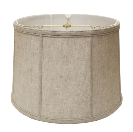 Slant Retro Drum Softback Lampshade with Washer Fitter, Oatmeal