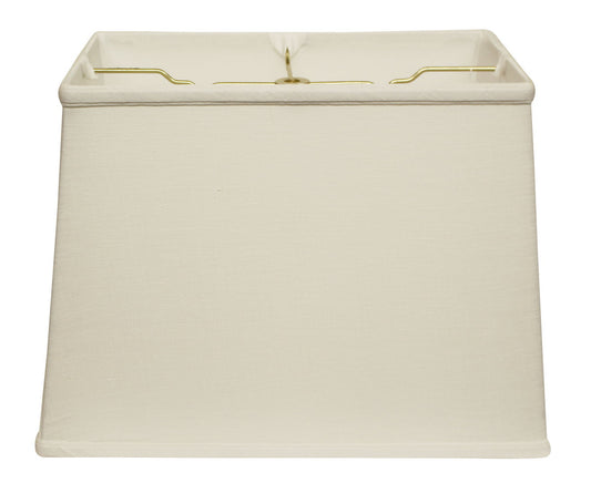 Slant Retro Rectangle Softback Lampshade with Washer Fitter, White