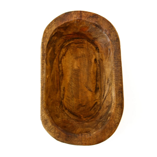 Petite Wood Bowl (9-10") Handmade in Mexico, Natural