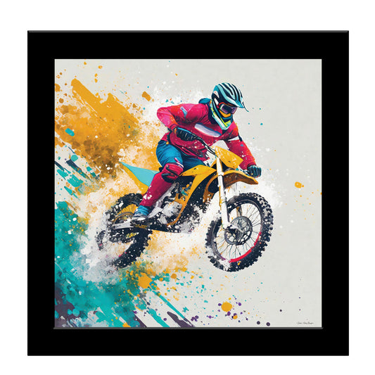 "Ride the Wind" by Seven Trees Design, Ready to Hang Framed Print, Black Frame